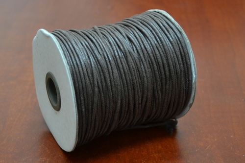 100 Meter Brown Cotton Waxed Cord Roll