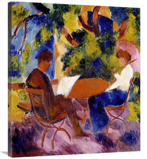 Global Gallery GCS-266798-36-142 36 in. At the Garden Table Art Print 