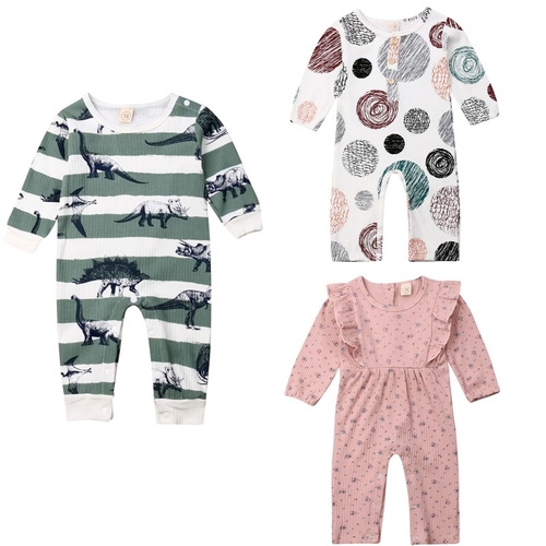 Lovely Newborn Baby Girl Boys Rompers Autumn