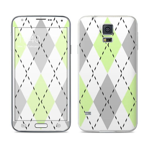 DecalGirl SGS5-ARGYLE-MNT Samsung Galaxy S5 Skin - Mint Argyle