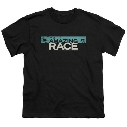 Trevco Amazing Race-Bar Logo - Short Sleeve Youth 18-1 Tee - Black- Sm