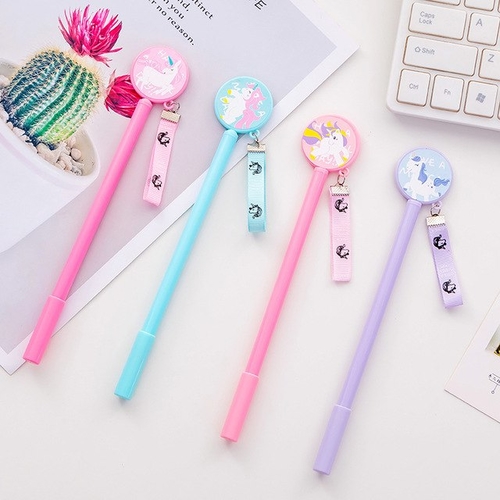 3 Pcs/Lot Cute unicorn Gel Pen black Neutral pen