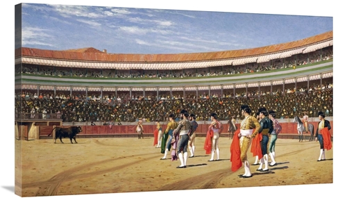 40 in. The Entry of the Bull Art Print - Jean Leon Gerome