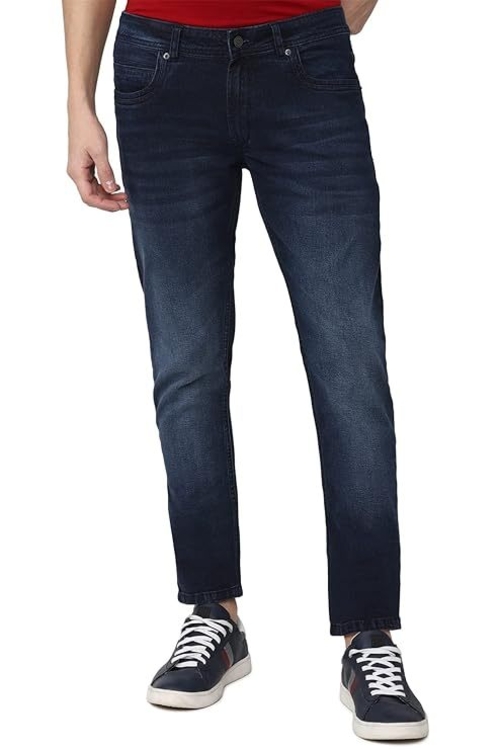 Men Classic Straigh fit Jeans (Size-S) (Color-DARK BLUE)