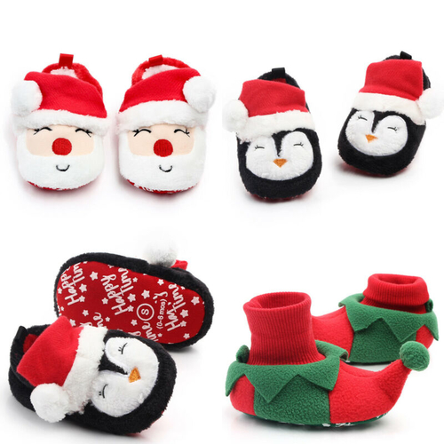 Christmas Infant Baby Girl Boy Anti slip Shoes
