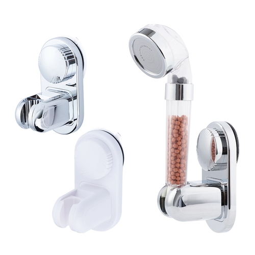 Shower Head Handset Holder Chrome Bathroom Wall