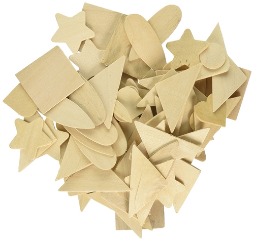 Pacon PACAC370001 Creativity Street Natural Wood Shapes - 1000 Piece