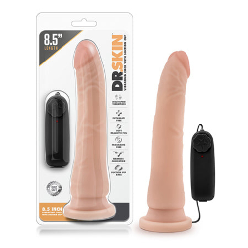 Blush Dr. Skin Remote-Controlled Realistic 8.5 in. Vibrating Dildo