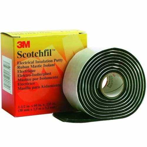 Scotchfil T966SF4PK 1.5 in. x 5 ft. Black Electrical Putty, Pack o