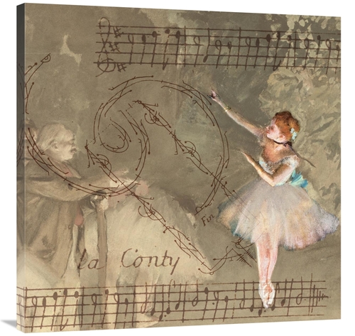 Global Gallery GCS-453935-3636-142 36 x 36 in. Degas Dancers Collage 1