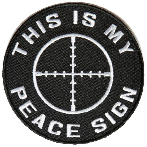 3 Inch Cloth Patch This Is My Peace Sign