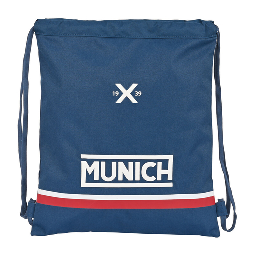 Backpack with Strings Munich Soon Blue (35 x 40 x 1 cm)