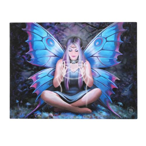 25x19cm Spell Weaver Canvas Plaque by Anne Stokes