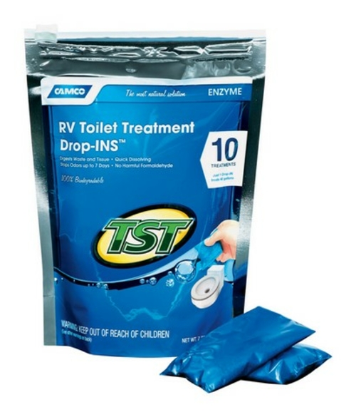 Camco 41529 Blue Enzyme Toilet Chemical Drop-Ins- - pack of 4