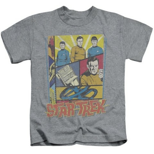 Trevco Star Trek-Vintage Collage - Short Sleeve Juvenile 18-1 Tee - He