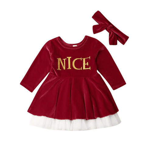 Christmas Infant Baby Girl Dress Clothes 1 6Y