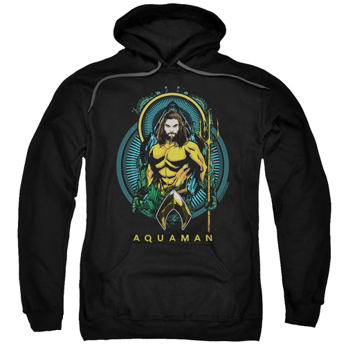 Trevco AQUA107-AFTH-5 Aquaman Movie & Aqua Nouveau Adult Pull-Over Hoo