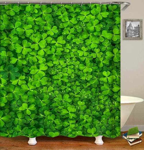 Fresh Clover Shower Curtain