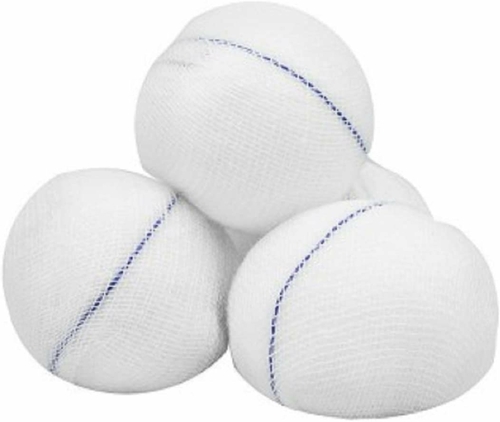 Dukal Case of 500 Round Stick Sponges Super 1" 1/2. Non-Sterile X-ray