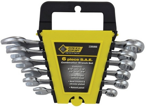 Steel Grip 2265866 6 Piece SAW Combination Wrench Set