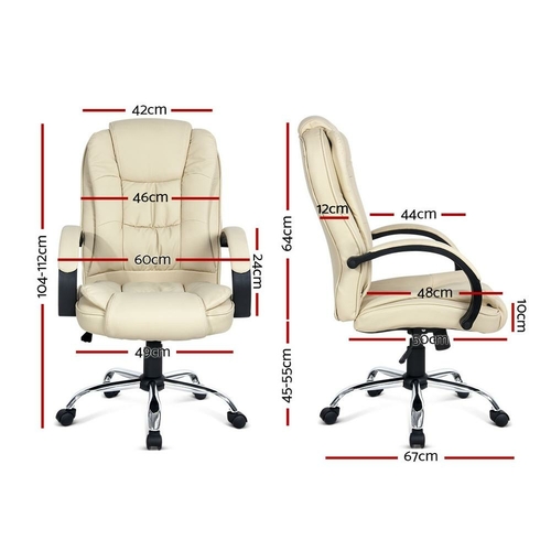 Dropship High Back Office Chair With Lifting Headrest, Adjustable