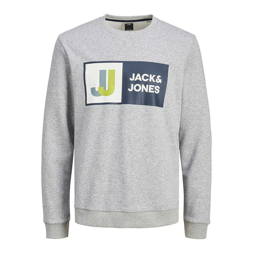 Men’s Sweatshirt without Hood CREW  Jack & Jones 12218814  Grey