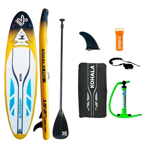 Inflatable Paddle Surf Board with Accessories Kohala Arrow 1 Yellow