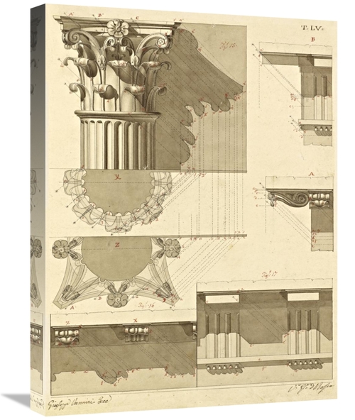 Global Gallery GCS-453928-1824-142 18 x 24 in. Plate 55 for Elements o