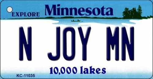 Smart Blonde KC-11035 N Joy MN Minnesota State License Plate Novelty K