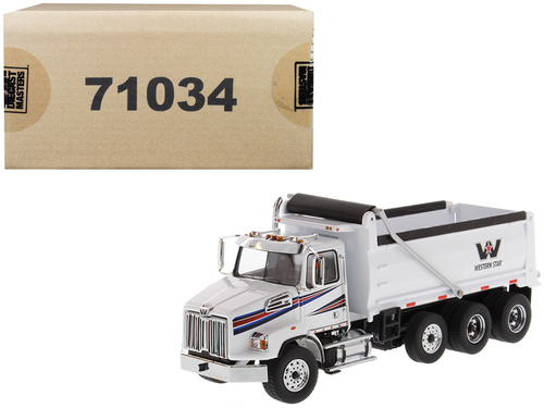 Western Star 4700 SB Dump Truck White 1/50 Diecast Model by Diecast