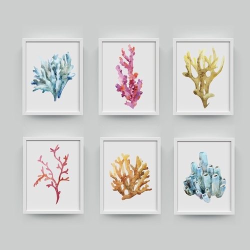 Corals Art Print Wall Pictures Home Decor  ,