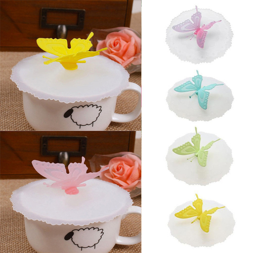 Butterfly Silicone Leakproof Coffee Suction Lid