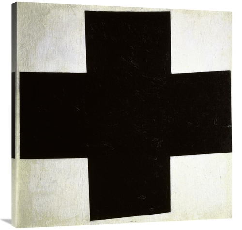 Global Gallery GCS-278329-36-142 36 in. Black Cross Art Print - Kazimi