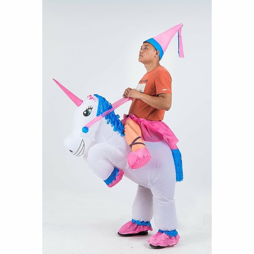 Unicorn Fancy Dress Inflatable Suit -Fan Operated Costume