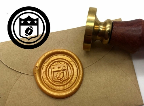 Football Wax Seal Stamp Kit Wedding Invitation Sealing Wax Stamp