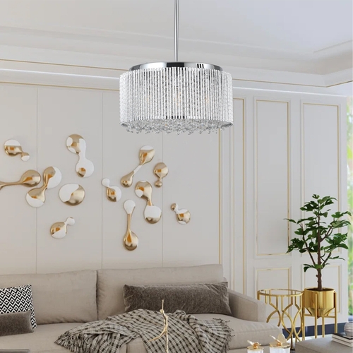Modern Crystal Chandelier for Living-Room Round Cristal Lamp Luxury
