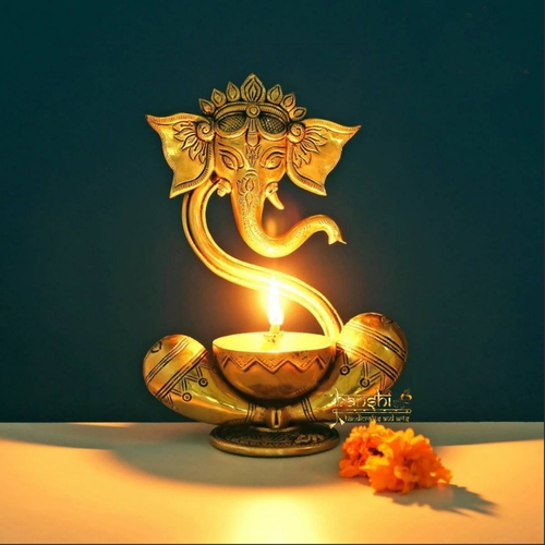 9" Ganesha lamp