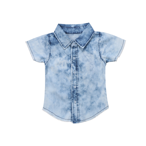 Hot Light Blue Denim T-Shirt Toddler Baby