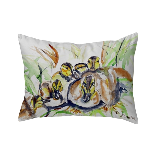 Betsy Drake NC812 16 x 20 in. Ducklings No Cord Pillow