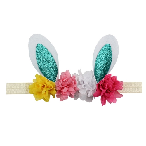 Kawaii Easter Babies Headband Flower Rabbit Ears