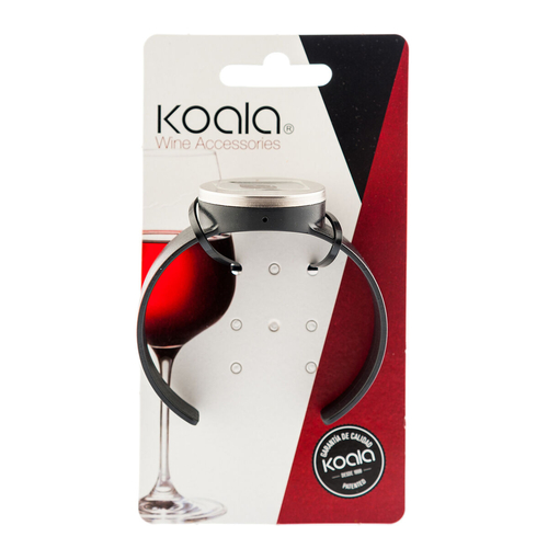 Wine Thermometer Koala Bodega Watch Black Plastic 7,5 x 7,5 cm (Pack