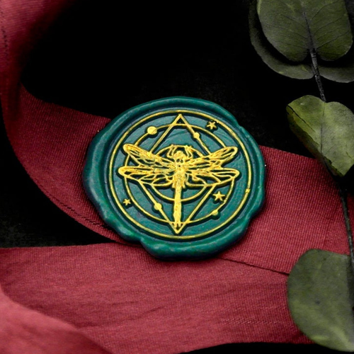 Dragonfly Stars Metal Stamp / Wedding Wax Seal Stamp