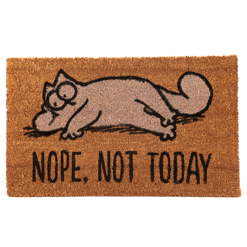 Simon's Cat Coir Door Mat - Nope Not Today