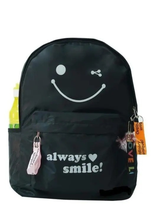 girl always black bagTrandy Backpack