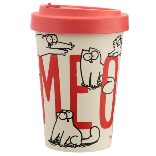 Bamboo Composite Simon's Cat Screw Top Travel Mug