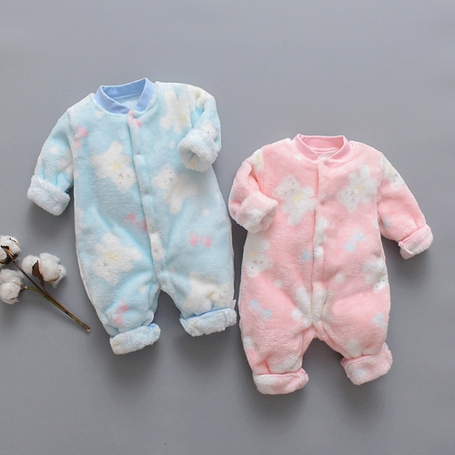 Newborn Infant Baby Jumpsuits 2019 New Winter Long