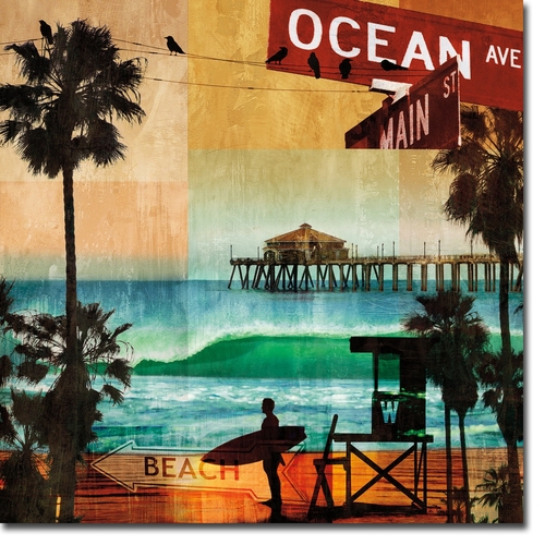 Artistic Home Gallery 303057347TG Ocean Avenue by Charlie Carter Premi