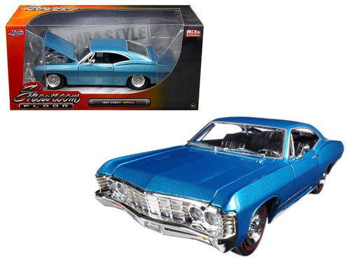1967 Chevrolet Impala Blue Metallic \Showroom Floor\" 1/24 Diecast