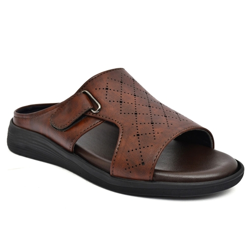 Men Slip-ons Sandals (Size-UK-9) (Color-BROWN)