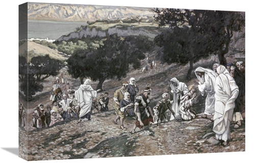 Global Gallery GCS-280363-22-142 22 in. Jesus Healing the Lame & The B